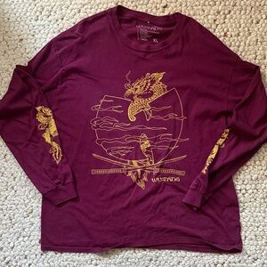 Wu-Tang Clan Maroon Long Sleeve Tee